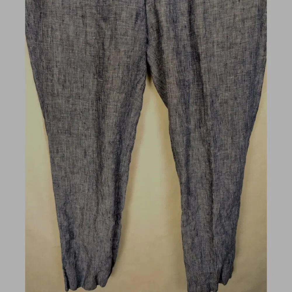 J.Crew blue Thompson Slim fit linen pants Size 32/30 Classic Preppy Coastal